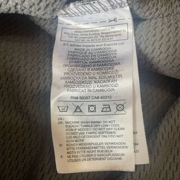 Adidas Team Fleece Logo Hoodie Mens Size Large - Picture 13 of 15